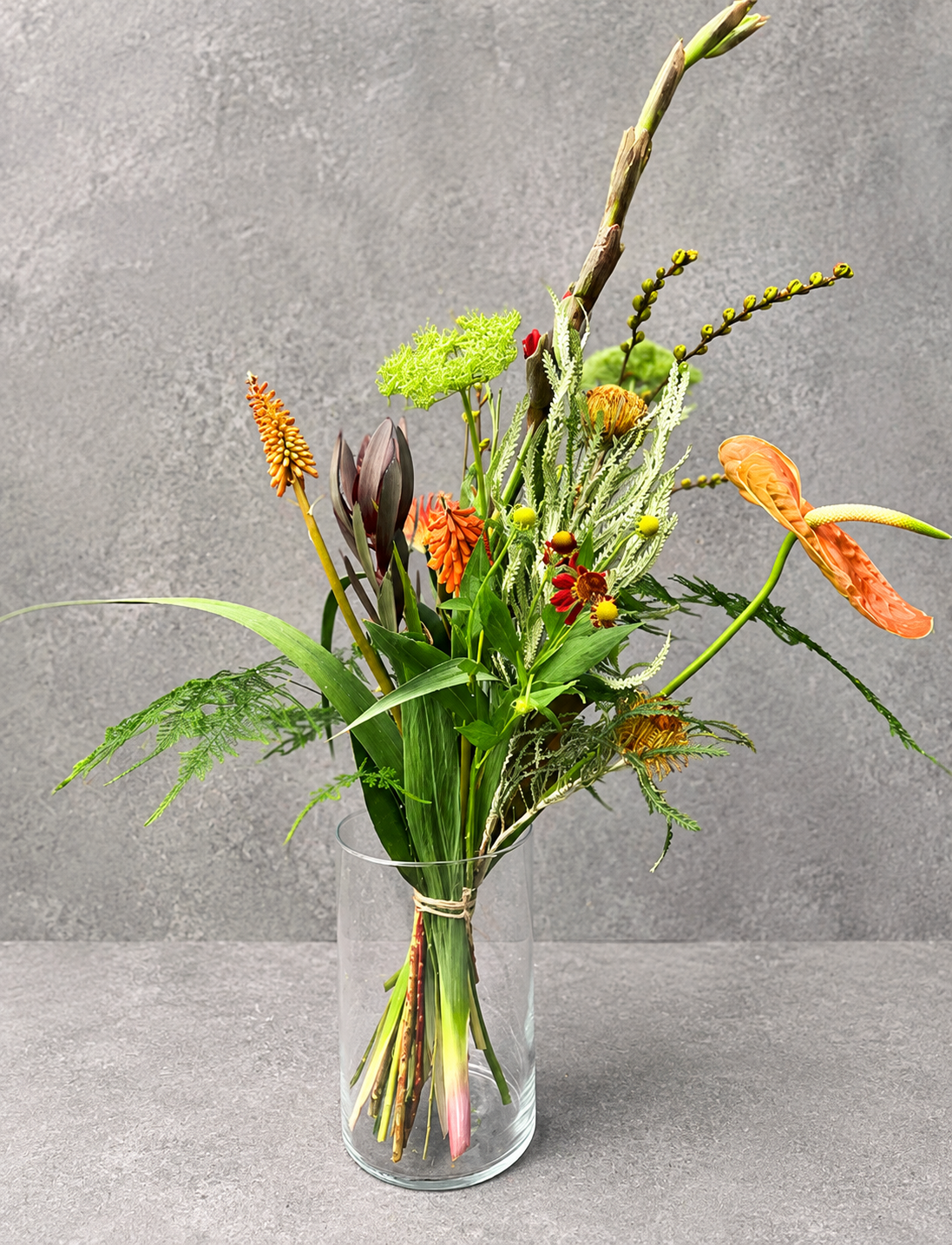 Skønne September buket med friske efterårsblomster fra Acacia Blomsterkunst